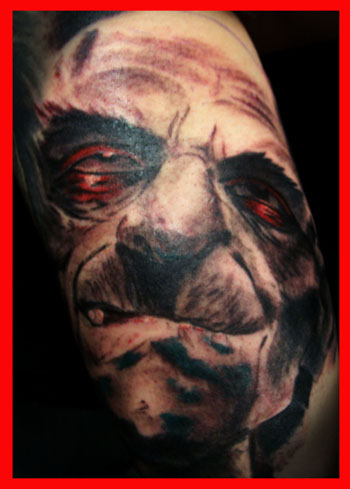 Tattoos - Blackwork tattoos - Zombie jill billy
